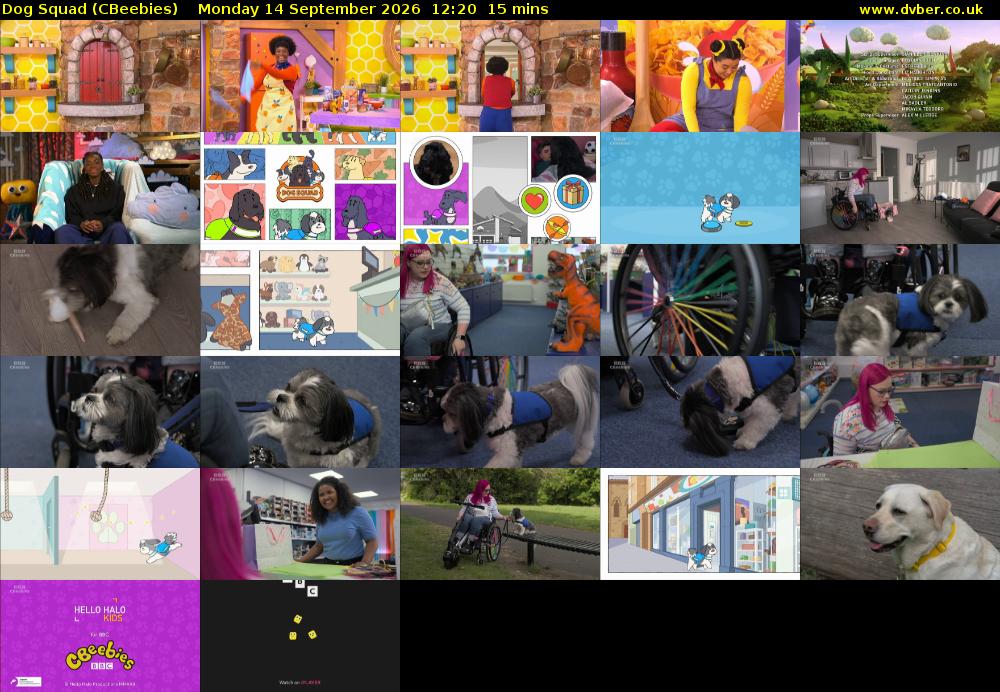 Dog Squad (CBeebies) Monday 14 September 2026 12:20 - 12:35