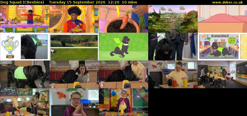 Dog Squad (CBeebies) Tuesday 15 September 2026 12:20 - 12:30