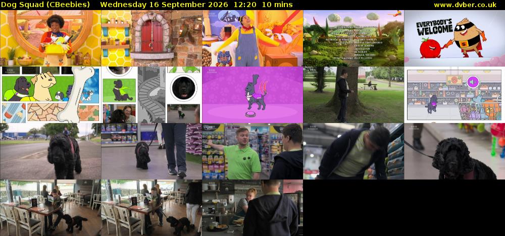 Dog Squad (CBeebies) Wednesday 16 September 2026 12:20 - 12:30