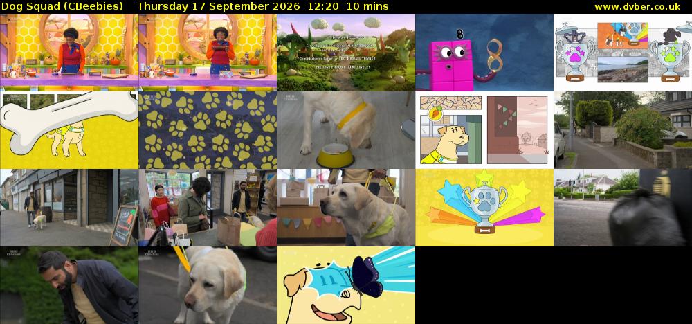 Dog Squad (CBeebies) Thursday 17 September 2026 12:20 - 12:30