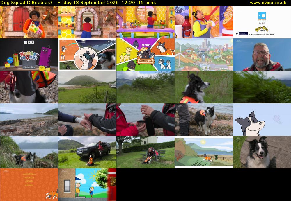 Dog Squad (CBeebies) Friday 18 September 2026 12:20 - 12:35