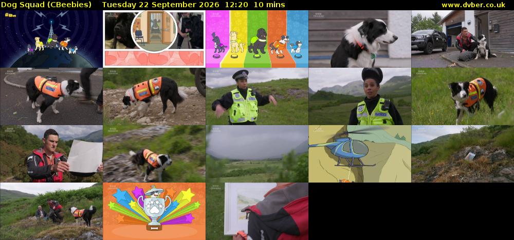 Dog Squad (CBeebies) Tuesday 22 September 2026 12:20 - 12:30