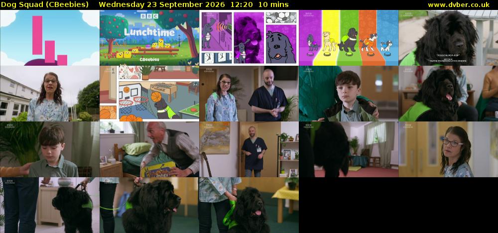 Dog Squad (CBeebies) Wednesday 23 September 2026 12:20 - 12:30