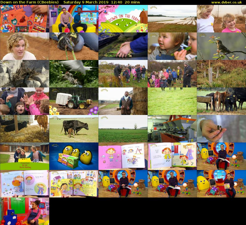 Down on the Farm (CBeebies) Saturday 9 March 2019 12:40 - 13:00