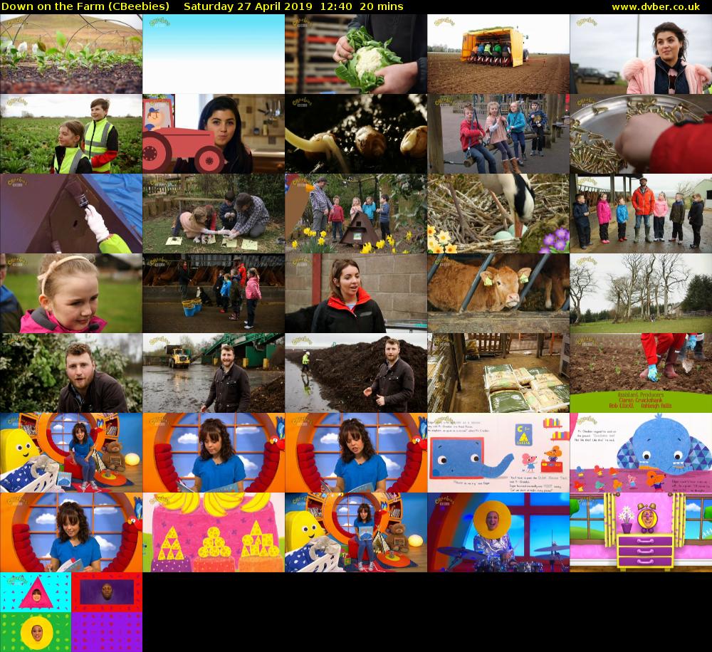 Down on the Farm (CBeebies) Saturday 27 April 2019 12:40 - 13:00