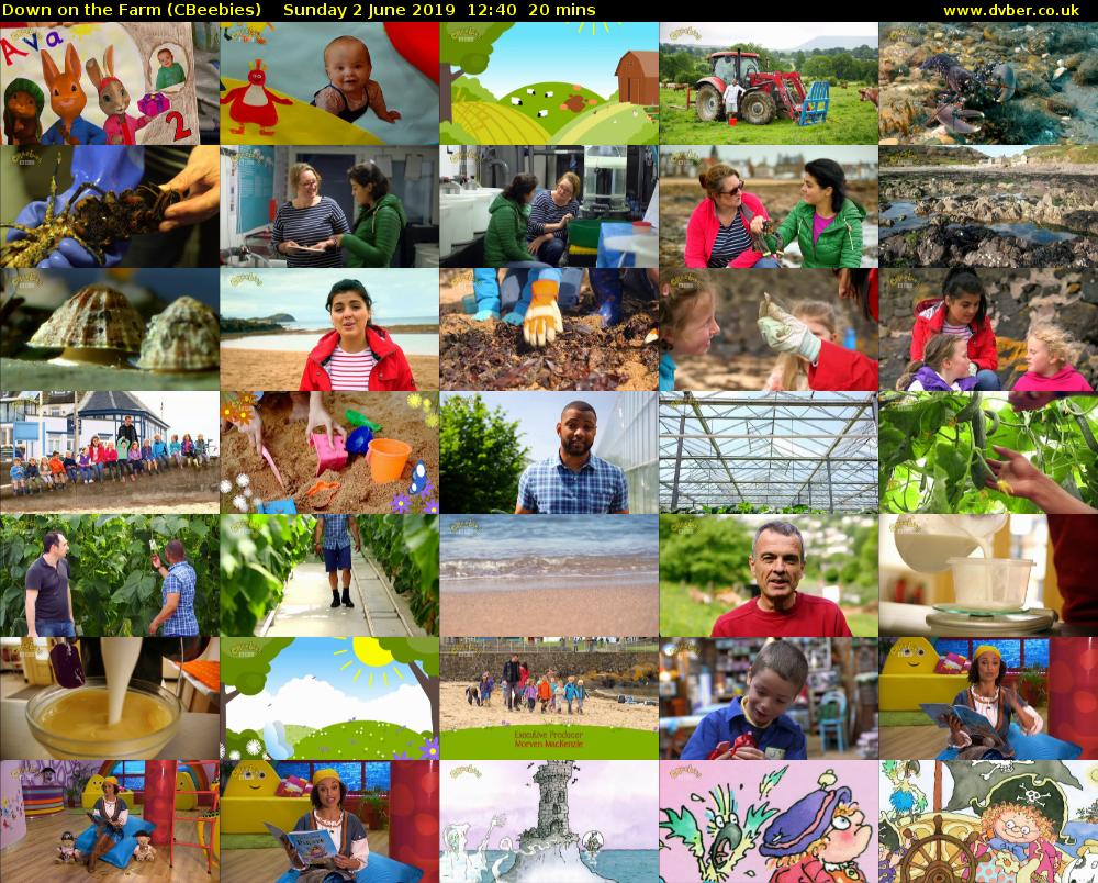 Down on the Farm (CBeebies) Sunday 2 June 2019 12:40 - 13:00