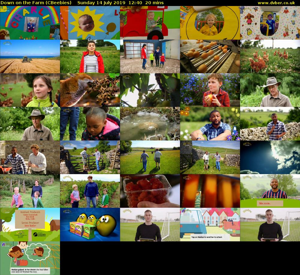 Down on the Farm (CBeebies) Sunday 14 July 2019 12:40 - 13:00