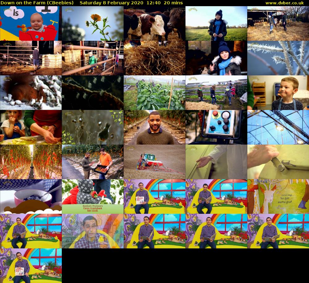 Down on the Farm (CBeebies) Saturday 8 February 2020 12:40 - 13:00