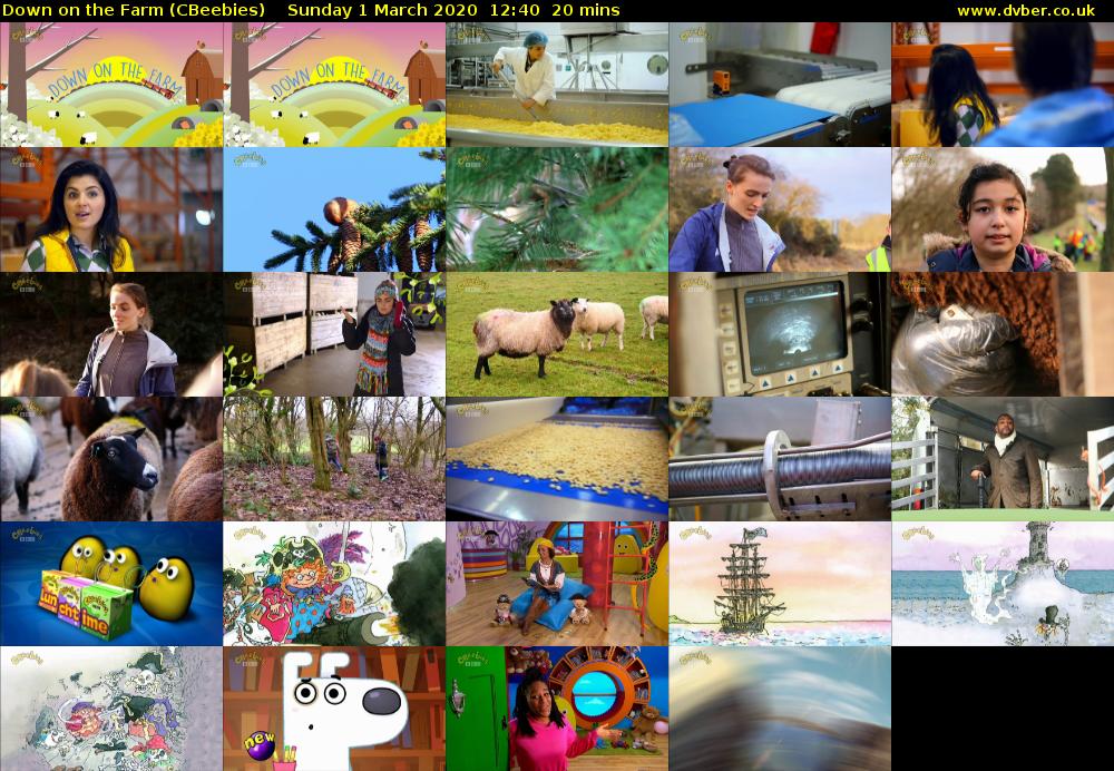 Down on the Farm (CBeebies) Sunday 1 March 2020 12:40 - 13:00