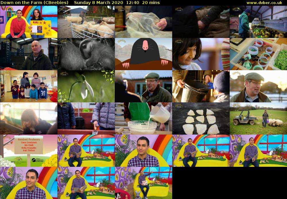 Down on the Farm (CBeebies) Sunday 8 March 2020 12:40 - 13:00