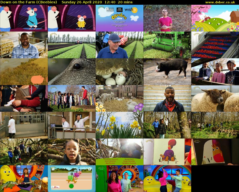 Down on the Farm (CBeebies) Sunday 26 April 2020 12:40 - 13:00
