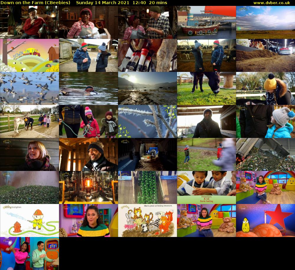 Down on the Farm (CBeebies) Sunday 14 March 2021 12:40 - 13:00