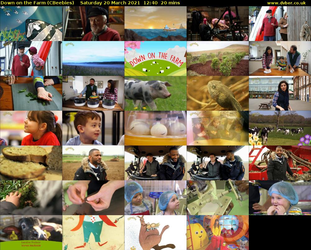 Down on the Farm (CBeebies) Saturday 20 March 2021 12:40 - 13:00