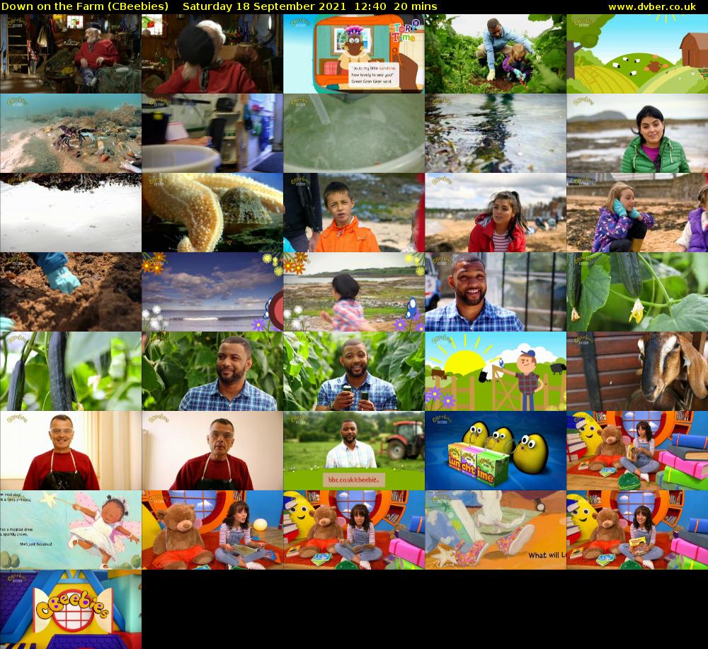 Down on the Farm (CBeebies) Saturday 18 September 2021 12:40 - 13:00