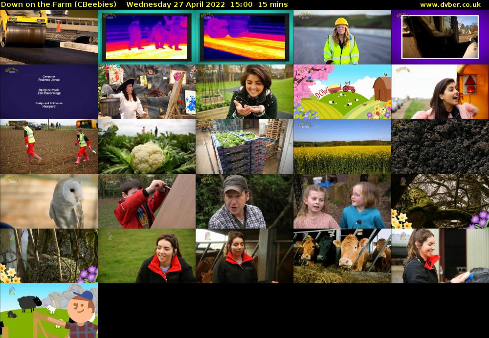 Down on the Farm (CBeebies) Wednesday 27 April 2022 15:00 - 15:15