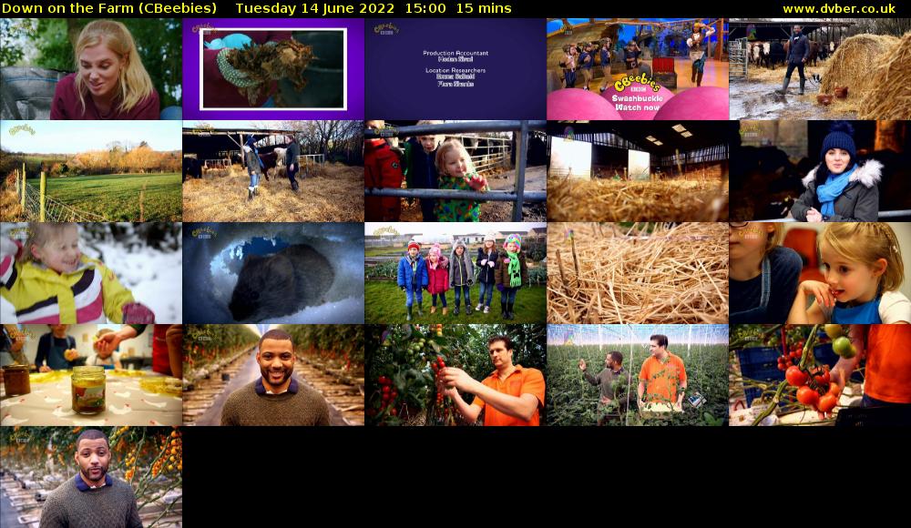 Down on the Farm (CBeebies) Tuesday 14 June 2022 15:00 - 15:15