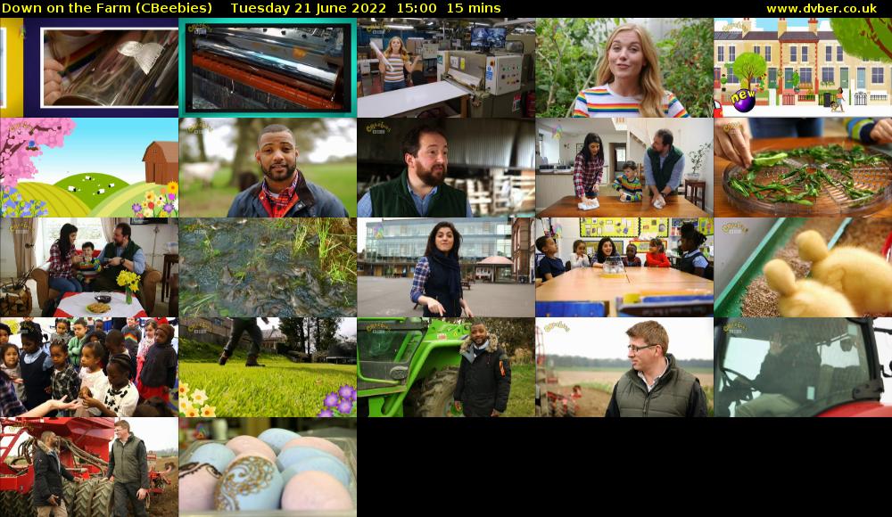 Down on the Farm (CBeebies) Tuesday 21 June 2022 15:00 - 15:15