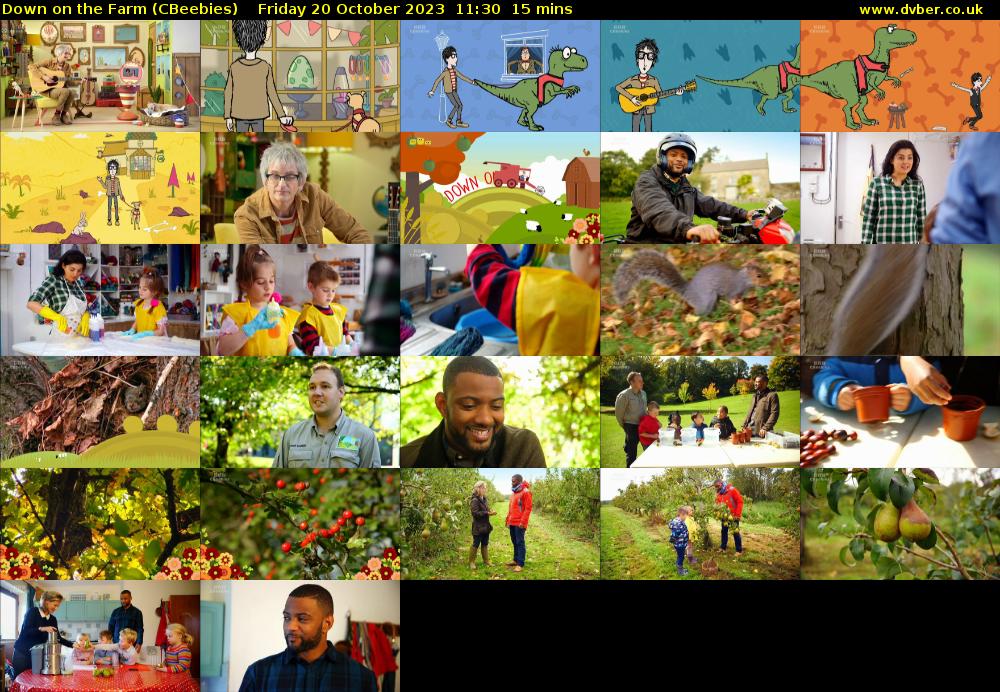Down on the Farm (CBeebies) Friday 20 October 2023 11:30 - 11:45