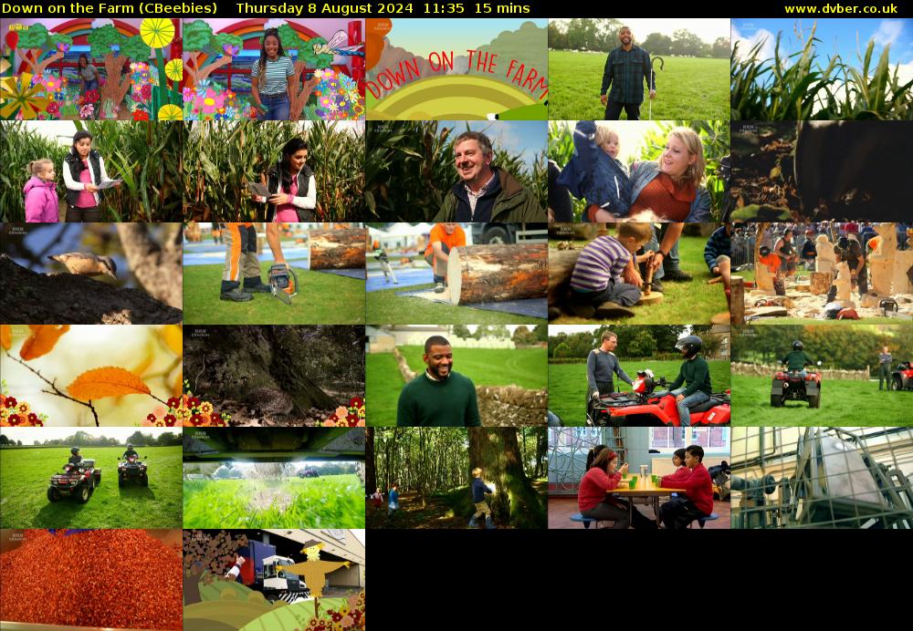 Down on the Farm (CBeebies) Thursday 8 August 2024 11:35 - 11:50