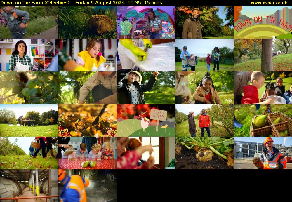 Down on the Farm (CBeebies) Friday 9 August 2024 11:35 - 11:50