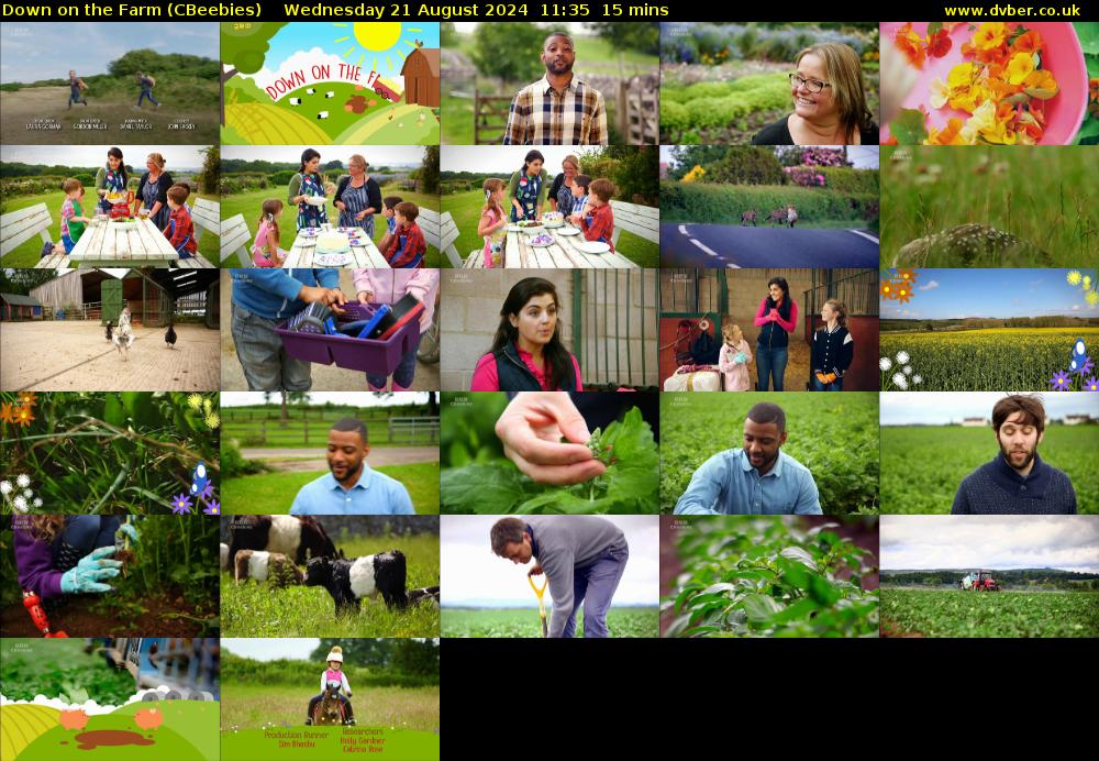 Down on the Farm (CBeebies) Wednesday 21 August 2024 11:35 - 11:50