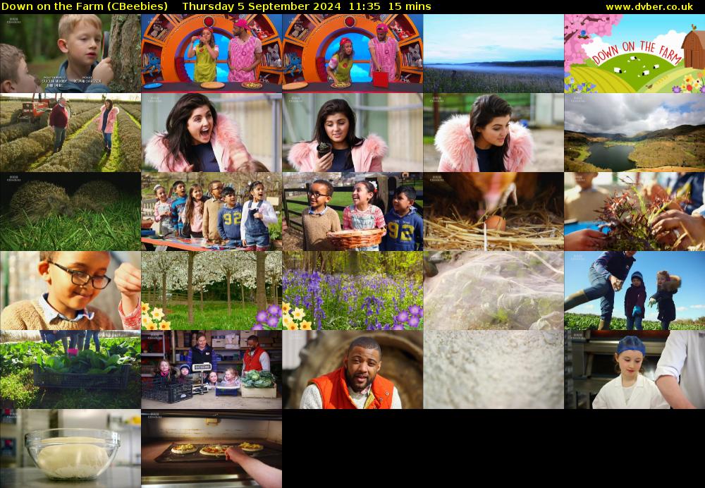 Down on the Farm (CBeebies) Thursday 5 September 2024 11:35 - 11:50