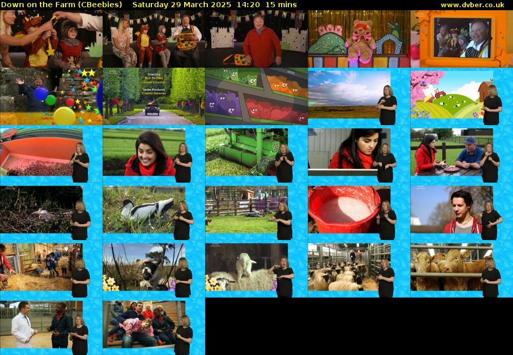 Down on the Farm (CBeebies) Saturday 29 March 2025 14:20 - 14:35