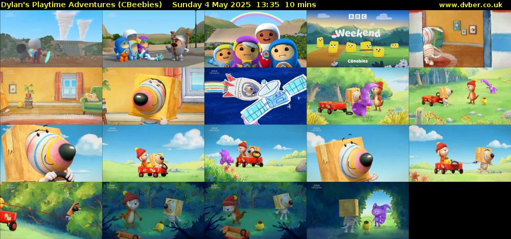 Dylan's Playtime Adventures (CBeebies) Sunday 4 May 2025 13:35 - 13:45