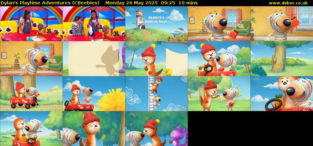 Dylan's Playtime Adventures (CBeebies) Monday 26 May 2025 09:25 - 09:35