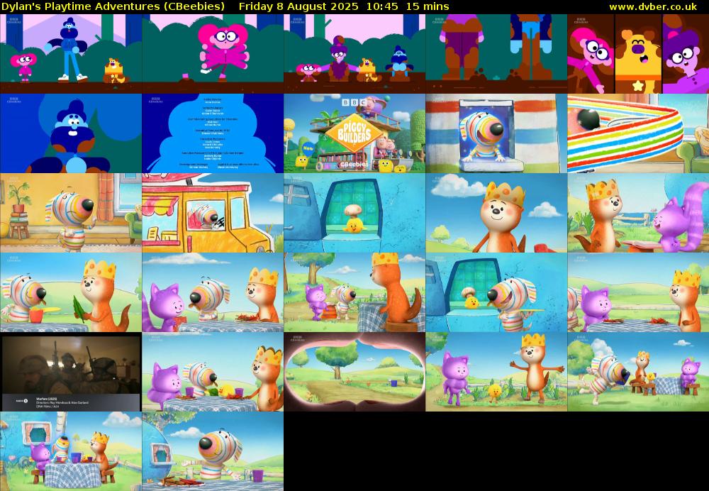 Dylan's Playtime Adventures (CBeebies) Friday 8 August 2025 10:45 - 11:00