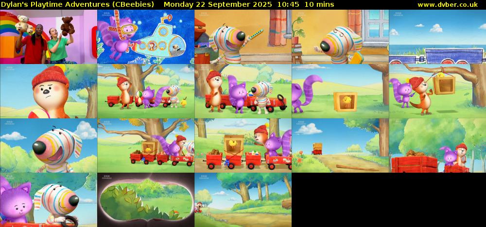 Dylan's Playtime Adventures (CBeebies) Monday 22 September 2025 10:45 - 10:55