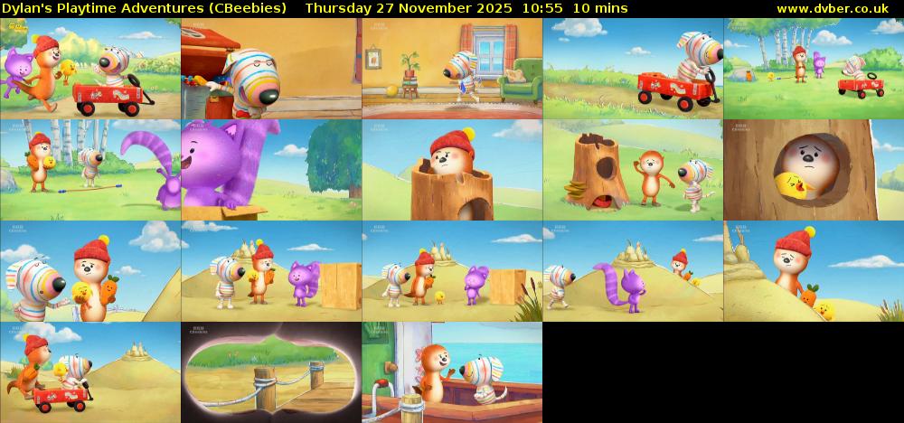Dylan's Playtime Adventures (CBeebies) Thursday 27 November 2025 10:55 - 11:05