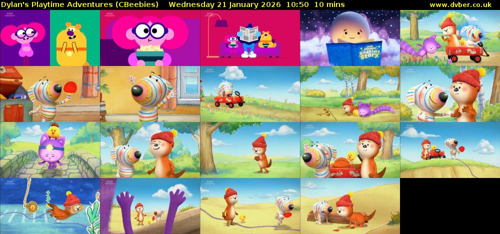 Dylan's Playtime Adventures (CBeebies) Wednesday 21 January 2026 10:50 - 11:00