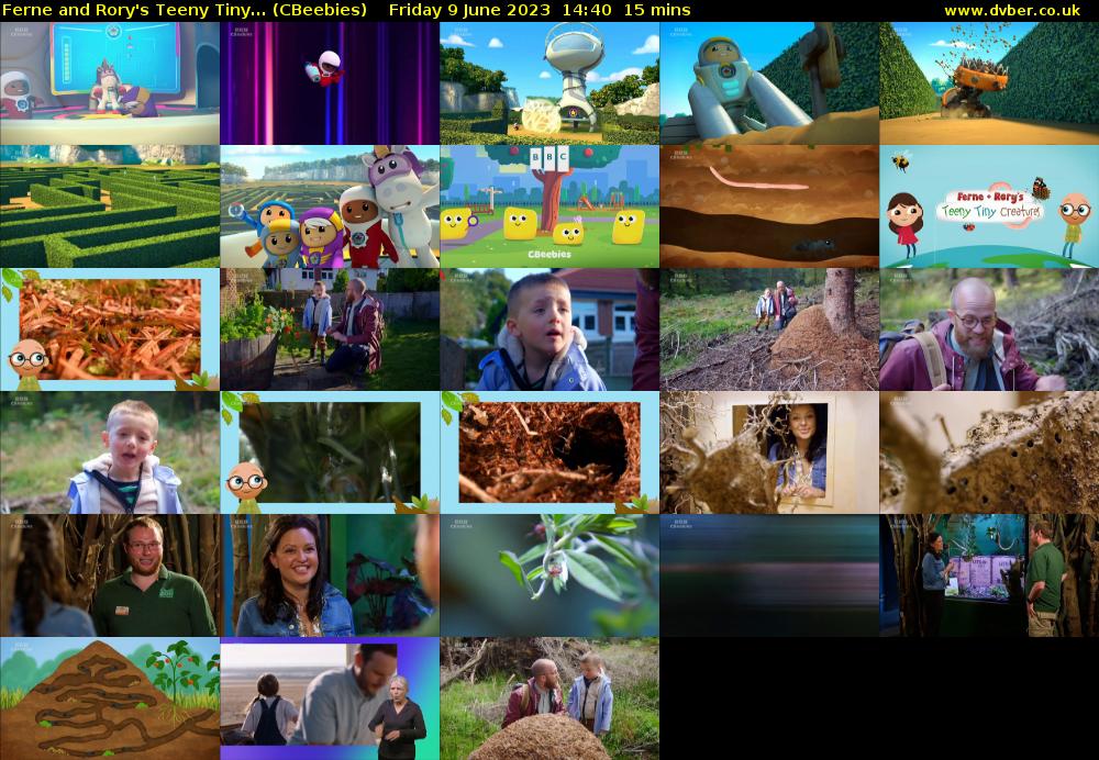 Ferne and Rory's Teeny Tiny... (CBeebies) Friday 9 June 2023 14:40 - 14:55