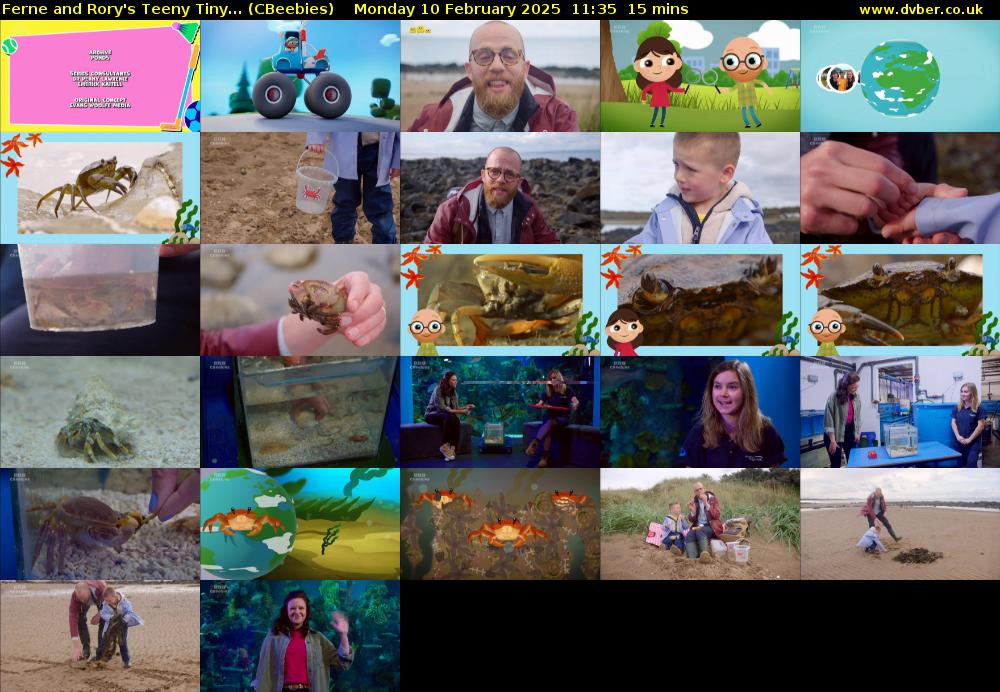 Ferne and Rory's Teeny Tiny... (CBeebies) Monday 10 February 2025 11:35 - 11:50