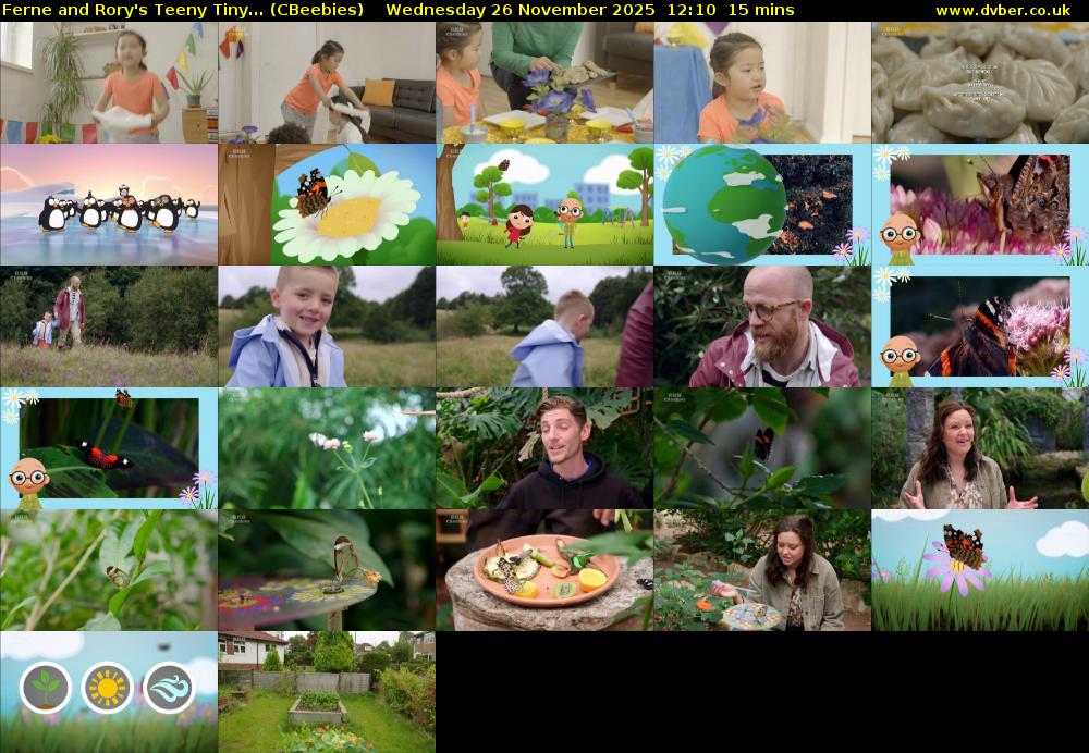 Ferne and Rory's Teeny Tiny... (CBeebies) Wednesday 26 November 2025 12:10 - 12:25