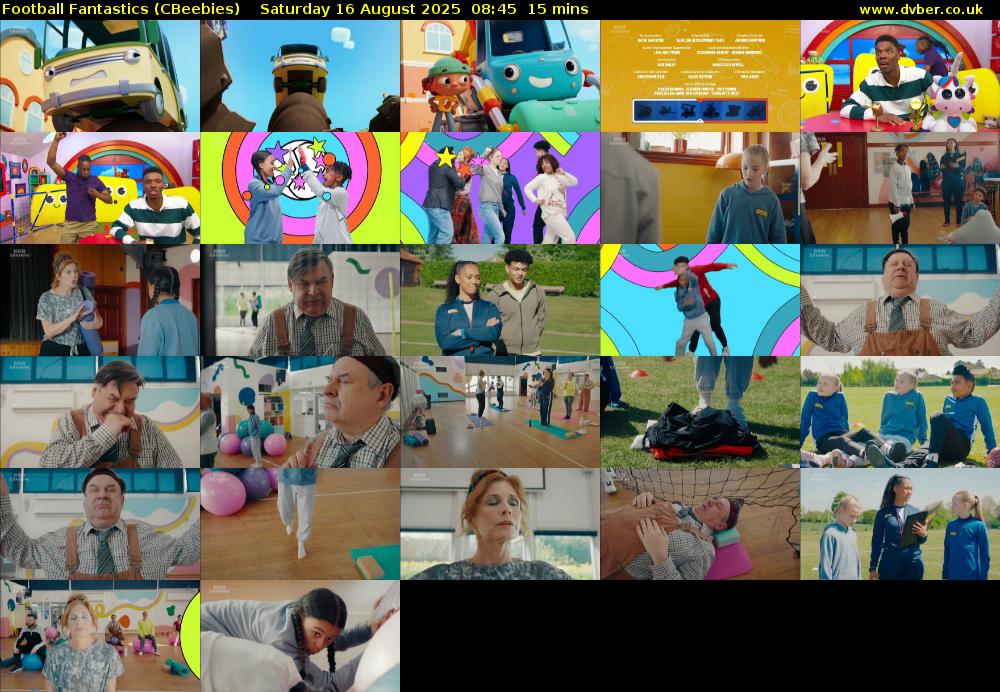 Football Fantastics (CBeebies) Saturday 16 August 2025 08:45 - 09:00