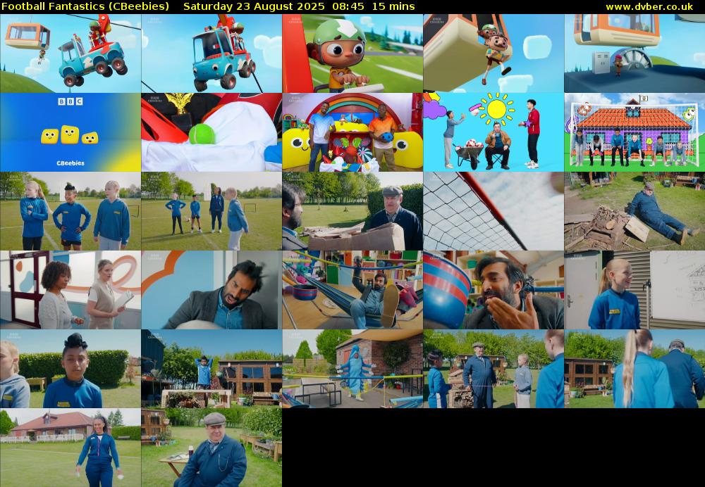 Football Fantastics (CBeebies) Saturday 23 August 2025 08:45 - 09:00