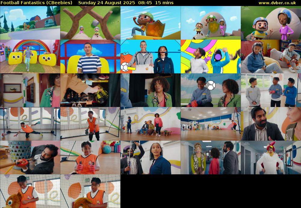 Football Fantastics (CBeebies) Sunday 24 August 2025 08:45 - 09:00