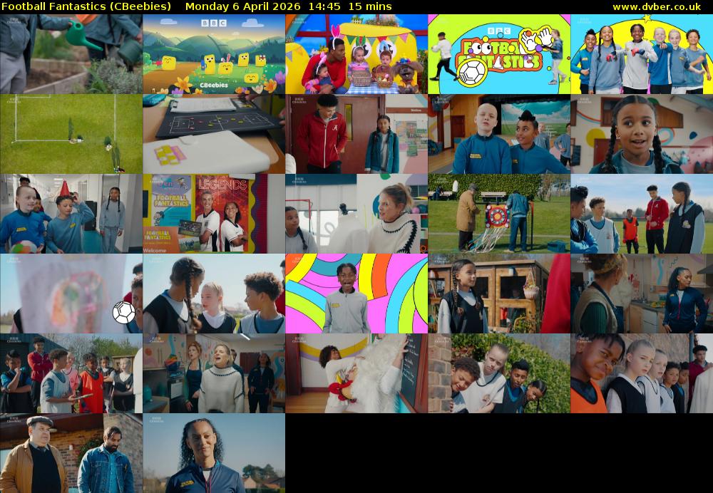 Football Fantastics (CBeebies) Monday 6 April 2026 14:45 - 15:00
