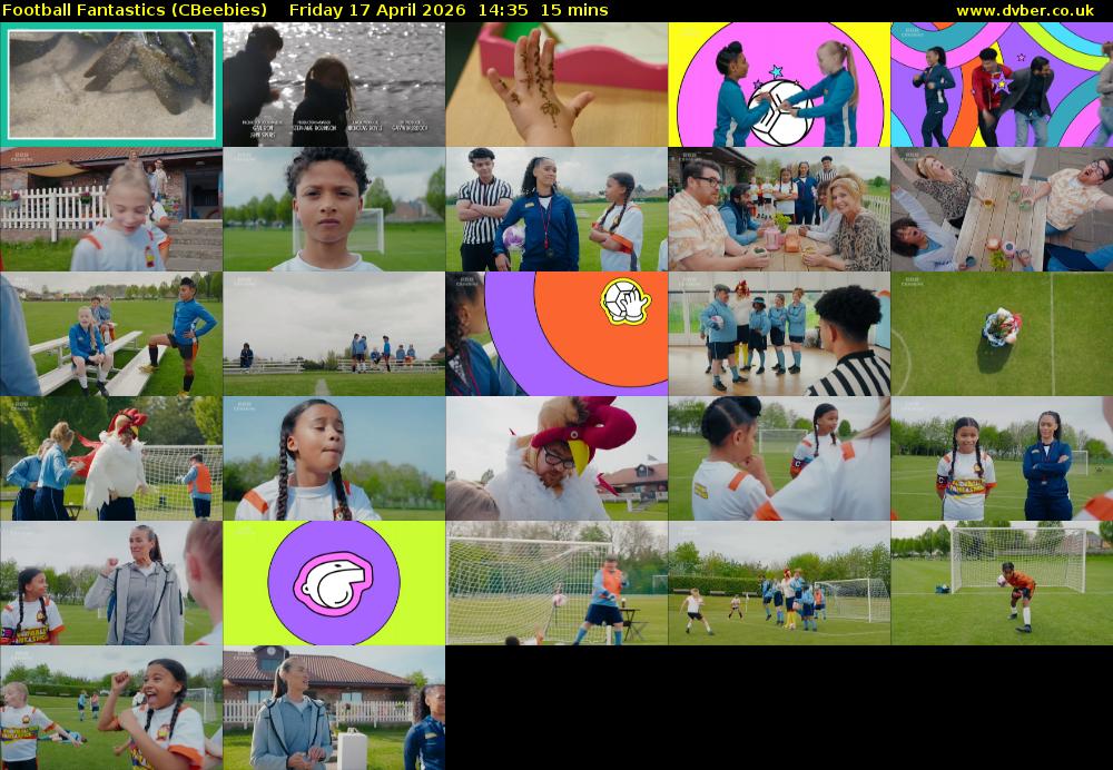 Football Fantastics (CBeebies) Friday 17 April 2026 14:35 - 14:50