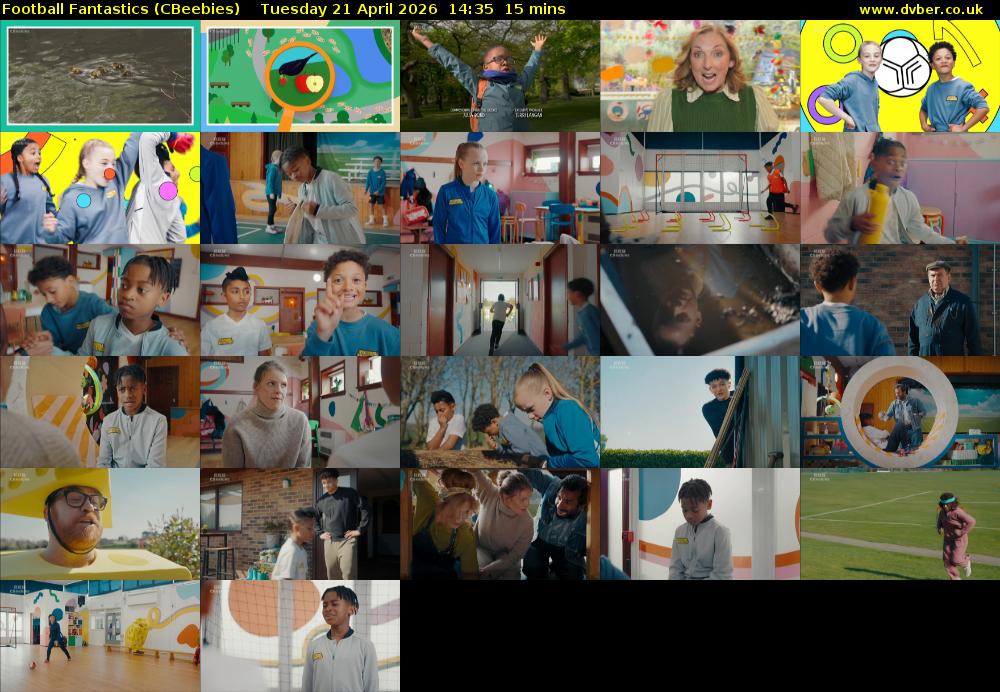 Football Fantastics (CBeebies) Tuesday 21 April 2026 14:35 - 14:50