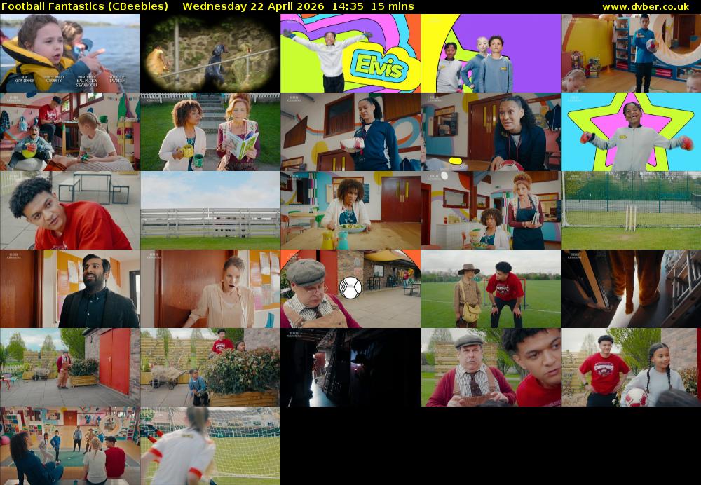 Football Fantastics (CBeebies) Wednesday 22 April 2026 14:35 - 14:50