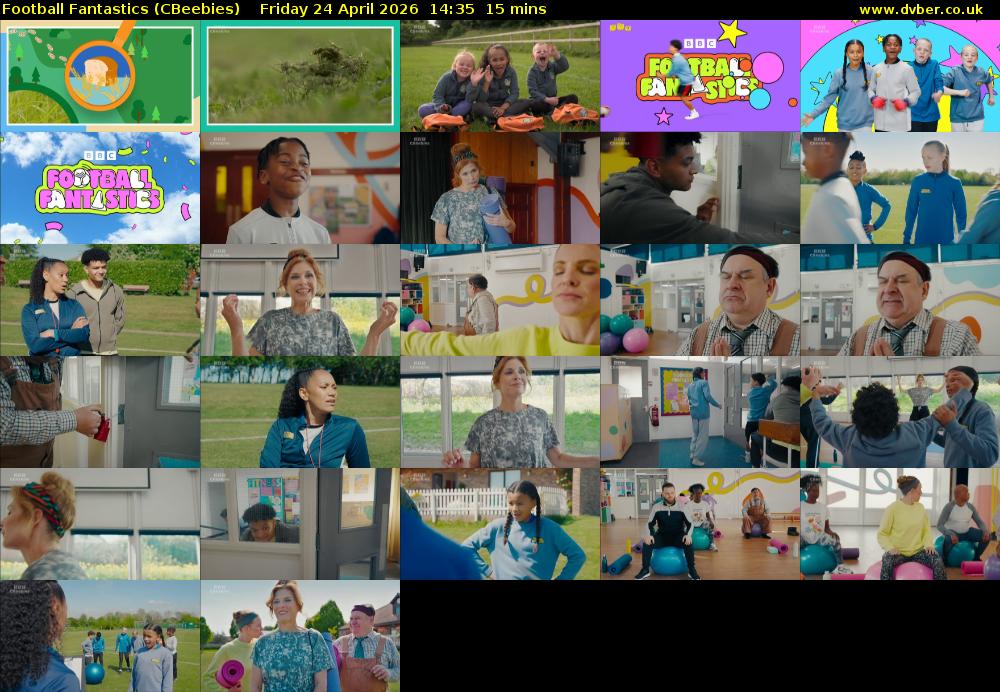 Football Fantastics (CBeebies) Friday 24 April 2026 14:35 - 14:50