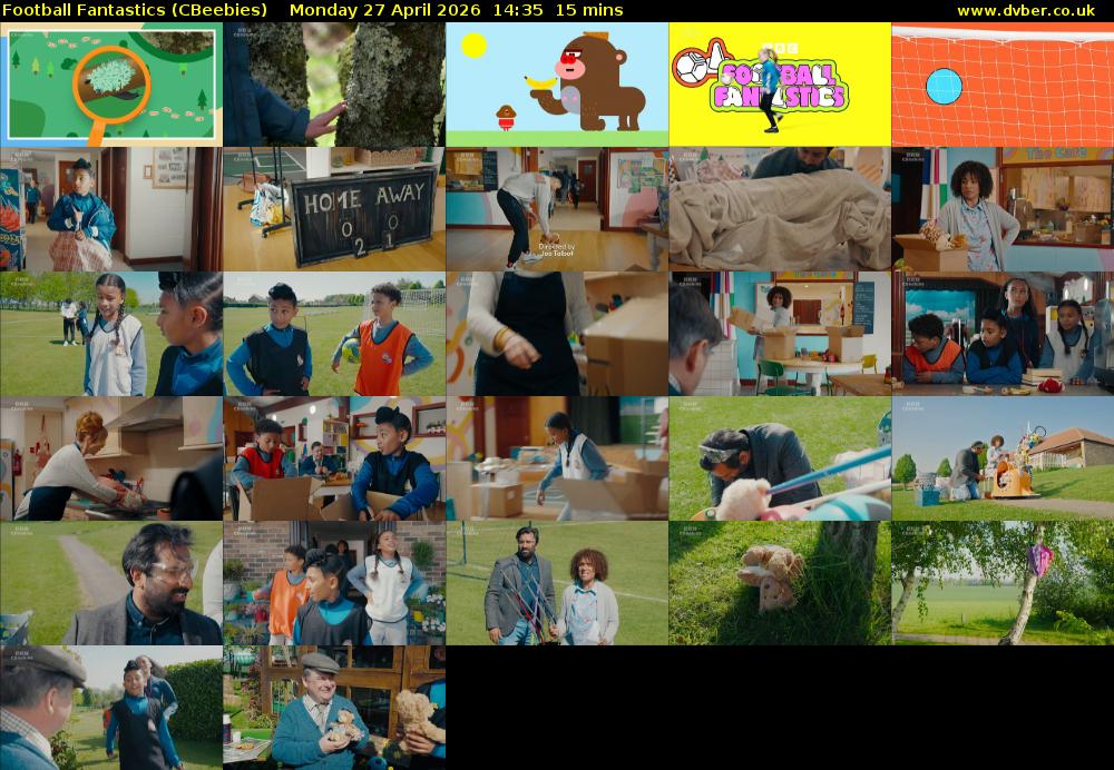 Football Fantastics (CBeebies) Monday 27 April 2026 14:35 - 14:50
