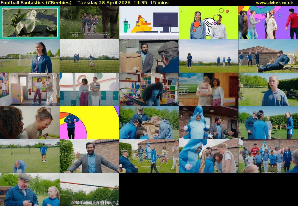 Football Fantastics (CBeebies) Tuesday 28 April 2026 14:35 - 14:50