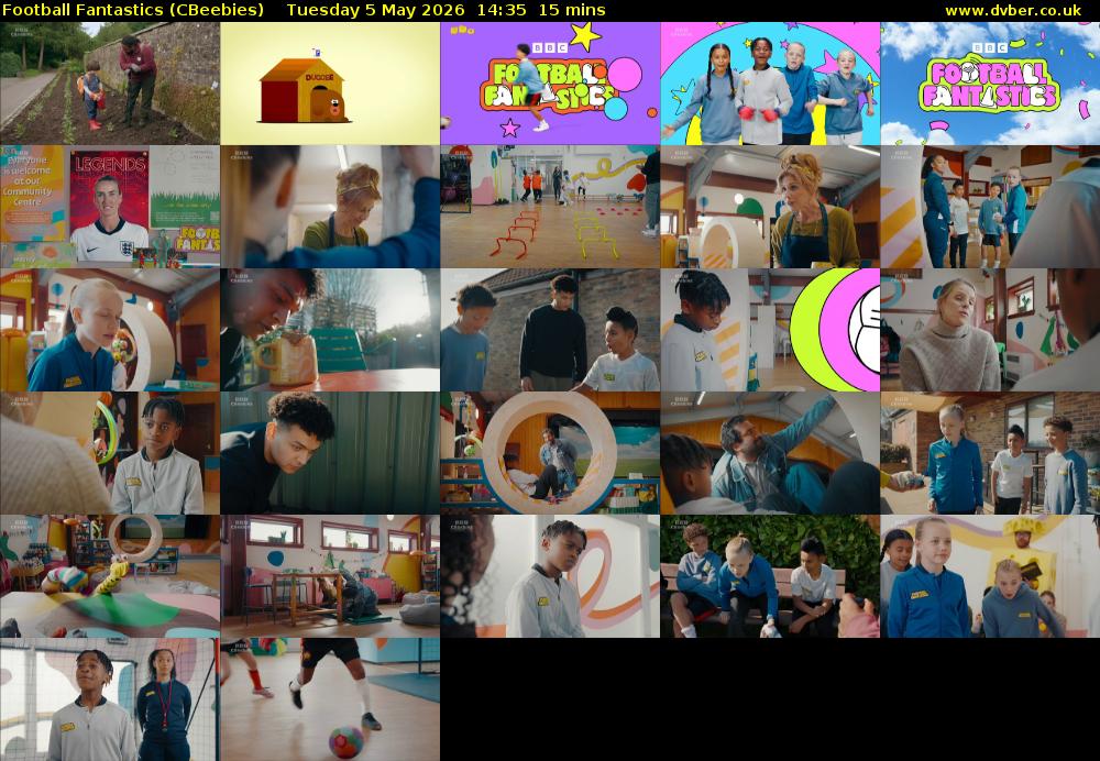 Football Fantastics (CBeebies) Tuesday 5 May 2026 14:35 - 14:50