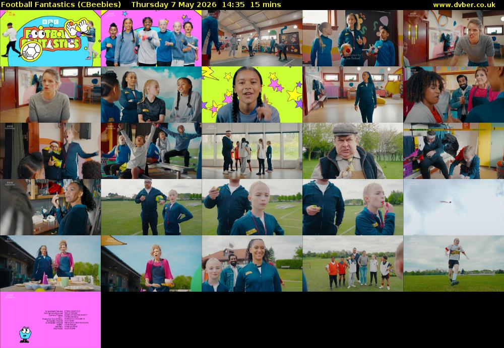 Football Fantastics (CBeebies) Thursday 7 May 2026 14:35 - 14:50