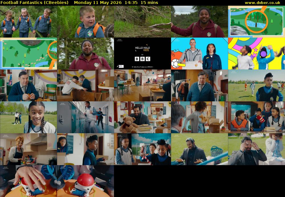 Football Fantastics (CBeebies) Monday 11 May 2026 14:35 - 14:50