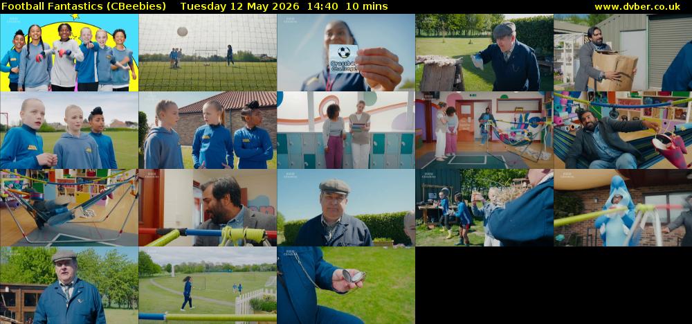Football Fantastics (CBeebies) Tuesday 12 May 2026 14:40 - 14:50